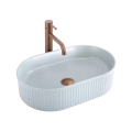 REA-U6375 - VANDA Countertop Basin 31x49 cm, Ceramic / Matte Blue