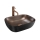 REA-U6384 - BELINDA Countertop Basin 33 x 46.5 cm, ceramic/black/brown