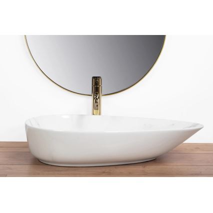 REA-U6501 - GRETA 40 x 65.5 cm Countertop Basin, Ceramic/Stone Effect