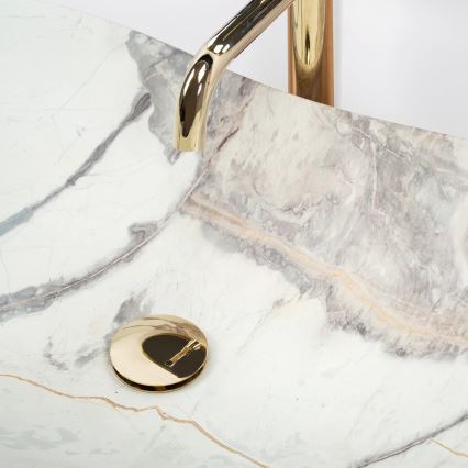 REA-U6502 - ROYAL countertop basin 36x60.5 cm, ceramic with marble-effect finish