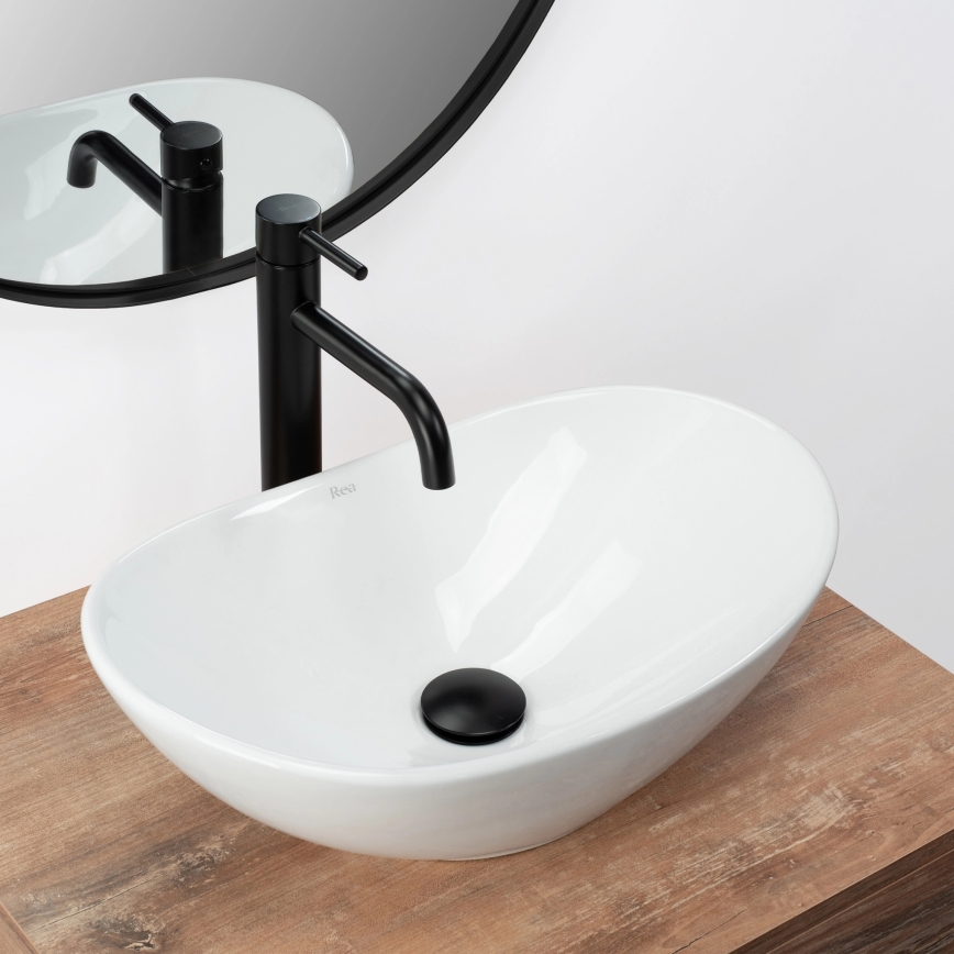 REA-U6507 - ROYAL MINI Countertop Basin 30x47 cm ceramic/white