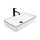REA-U6513 - DENIS countertop washbasin 35 x 61.5 cm ceramic / white / black