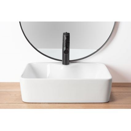 REA-U6524 - KELLY Countertop Basin 38 x 49 cm, Ceramic / Glossy White