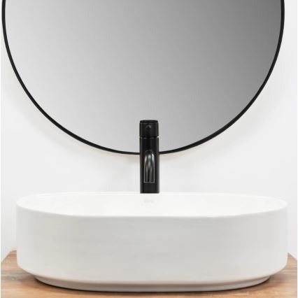 REA-U6563 - NADIA Countertop Washbasin 38x50 cm ceramic/glossy white