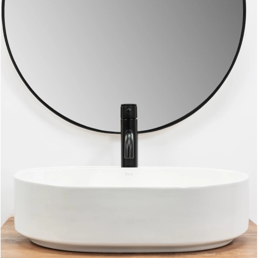 REA-U6563 - NADIA Countertop Washbasin 38x50 cm ceramic/glossy white
