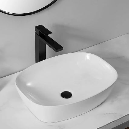 REA-U6616 - Countertop basin FREJA 39,5x51 cm ceramic/white