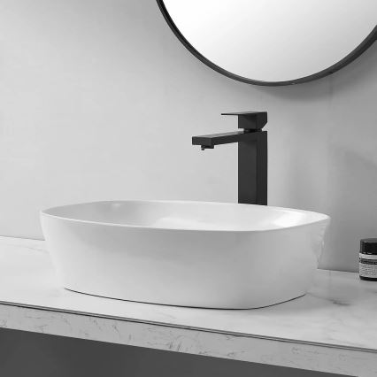 REA-U6616 - Countertop basin FREJA 39,5x51 cm ceramic/white