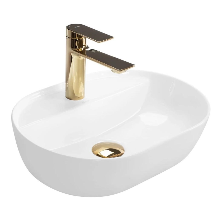 REA-U6617 - AURA Countertop Basin 30 x 42 cm, Ceramic / Glossy White