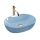 REA-U6620 - LISA Countertop Basin 35 x 49 cm, Ceramic / Glossy Blue