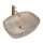 REA-U6647 - FREJA countertop basin 39,5x51 cm ceramic/gray/marble decor
