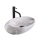 REA-U6651 - ROXY Countertop Washbasin 31x49 cm, ceramic, grey, stone-effect