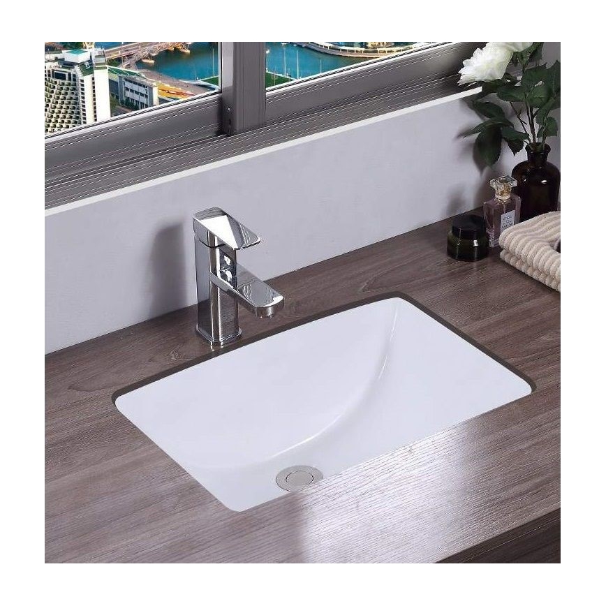 REA-U6653 - ADELA built-in washbasin 33 x 46 cm, ceramic / glossy white