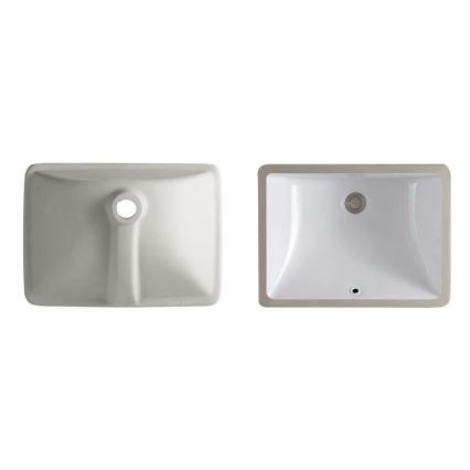 REA-U6653 - ADELA built-in washbasin 33 x 46 cm, ceramic / glossy white