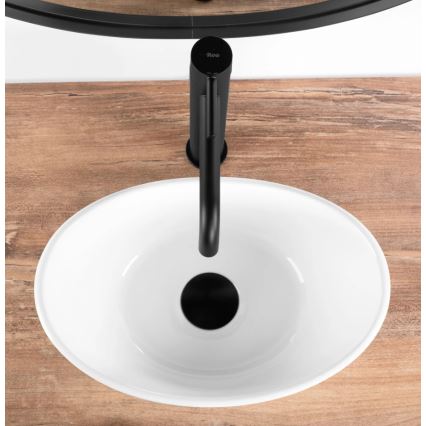 REA-U6803 - KATE Countertop basin 24,5x36,5 cm ceramic/glossy white
