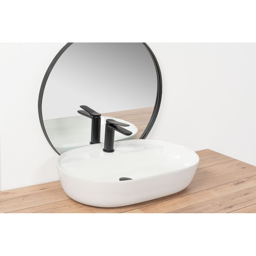 REA-U7900 - AURA Countertop Washbasin 40.5 x 60.5 cm, Ceramic / Glossy White