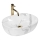 REA-U8001 - AMELIA countertop washbasin 34.5 x 48 cm ceramic / marble effect