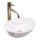 REA-U8014 - SOFIA MINI Countertop Basin 27x34 cm, Ceramic with Marble Decor