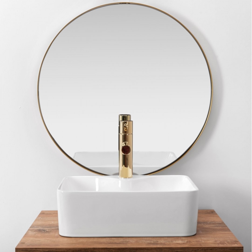 REA-U8196 - Countertop basin KELLY MINI 31x41 cm ceramic/glossy white