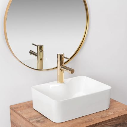 REA-U8196 - Countertop basin KELLY MINI 31x41 cm ceramic/glossy white