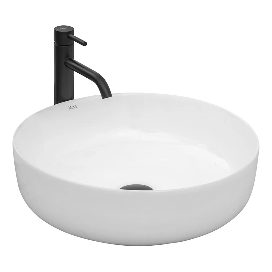 REA-U8493 - ELMA countertop basin Ø 45 cm ceramic/glossy white