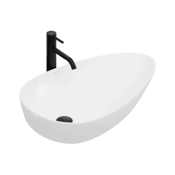 REA-U8537 - GRETA countertop basin 40 x 65.5 cm, ceramic / glossy white