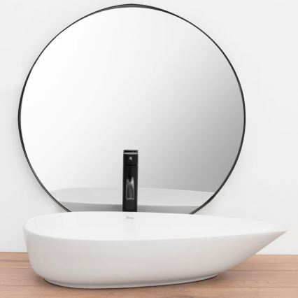 REA-U8537 - GRETA countertop basin 40 x 65.5 cm, ceramic / glossy white