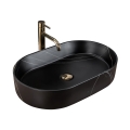 REA-U8565 - NADIA Countertop Basin 38.5 x 61 cm, ceramic / matte black