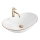REA-U8570 - ROYAL countertop washbasin 36x62 cm ceramic / glossy white / gold finish