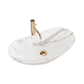 REA-U8598 - Countertop washbasin ROYAL 36x60,5 cm ceramic/marble decor