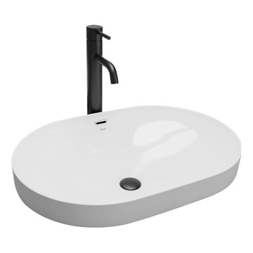REA-U8700 - Countertop washbasin ARLETA 42x61,5 cm ceramic/glossy white