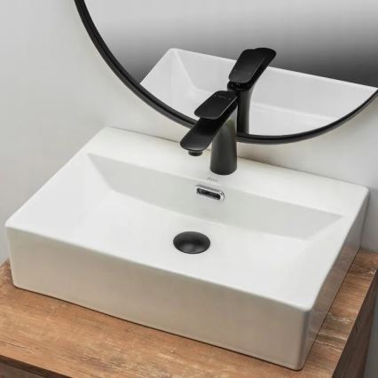 REA-U8701 - BONITA Countertop basin 36x51 cm ceramic/glossy white