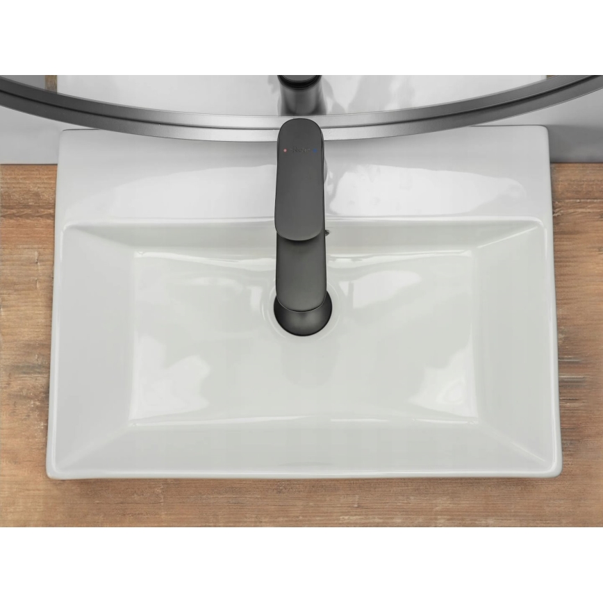 REA-U8701 - BONITA Countertop basin 36x51 cm ceramic/glossy white