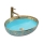 REA-U8709 - Countertop washbasin MARGOT 40x52 cm ceramic/blue/gold