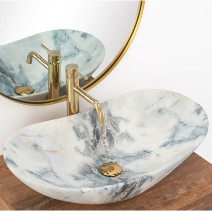 REA-U8742 - ROYAL Countertop Basin 36 x 60.5 cm, ceramic/white/stone-effect
