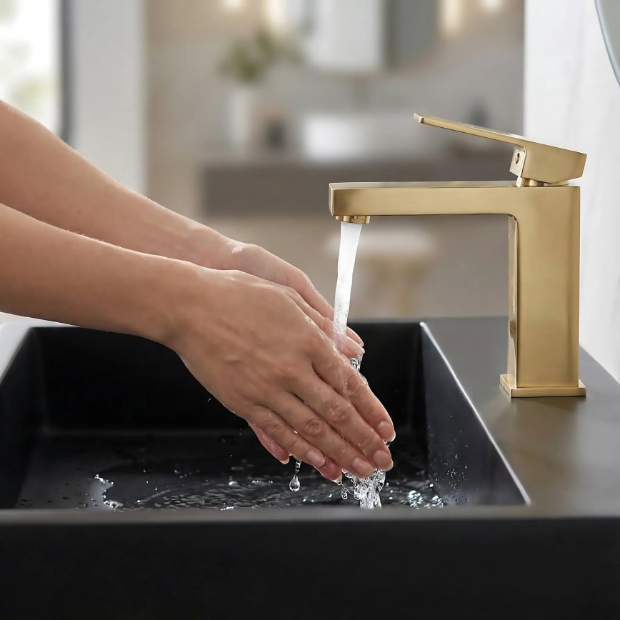 REA-U8779 - GOYA 37 x 60 cm Countertop Basin, Mineral Composite / Matte Black
