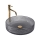 REA-U8880 - CRISTAL Countertop Basin Ø 39 cm glass/smoked gray