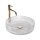 REA-U8881 - Countertop washbasin CRISTAL Ø 39 cm glass/clear
