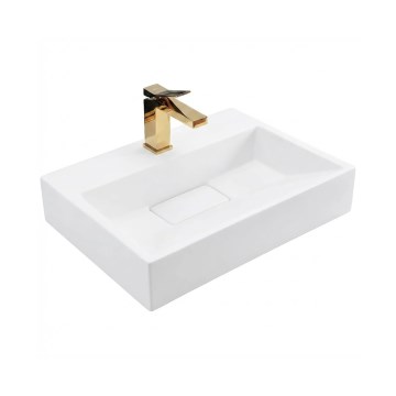 REA-U8900 - GOYA Countertop Basin 37x50 cm Mineral Composite/Matte White
