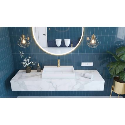 REA-U8900 - GOYA Countertop Basin 37x50 cm Mineral Composite/Matte White