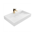 REA-U8902 - GOYA 46x70 cm countertop basin, stone composite / matte white