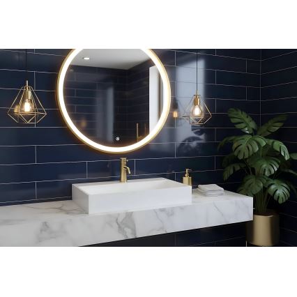 REA-U8902 - GOYA 46x70 cm countertop basin, stone composite / matte white