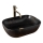 REA-U8908 - BELINDA Countertop Basin 33,5x46,5 cm ceramic/black/marble effect