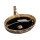 REA-U8978 - MARGOT Countertop Basin 40x52 cm, Ceramic/Black/Gold