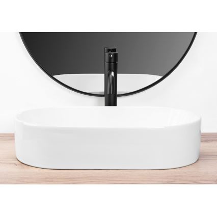 REA-U9108 - Countertop basin LAYLA 30x53 cm ceramic/glossy white
