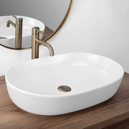 REA-U9653 - CLEO Countertop Basin 41 x 60.5 cm ceramic/matte white
