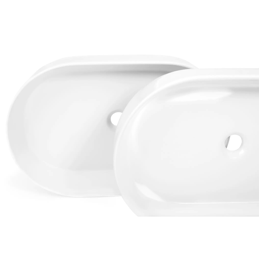 REA-U9657 - NADIA 38,5x61 cm countertop basin ceramic/matte white