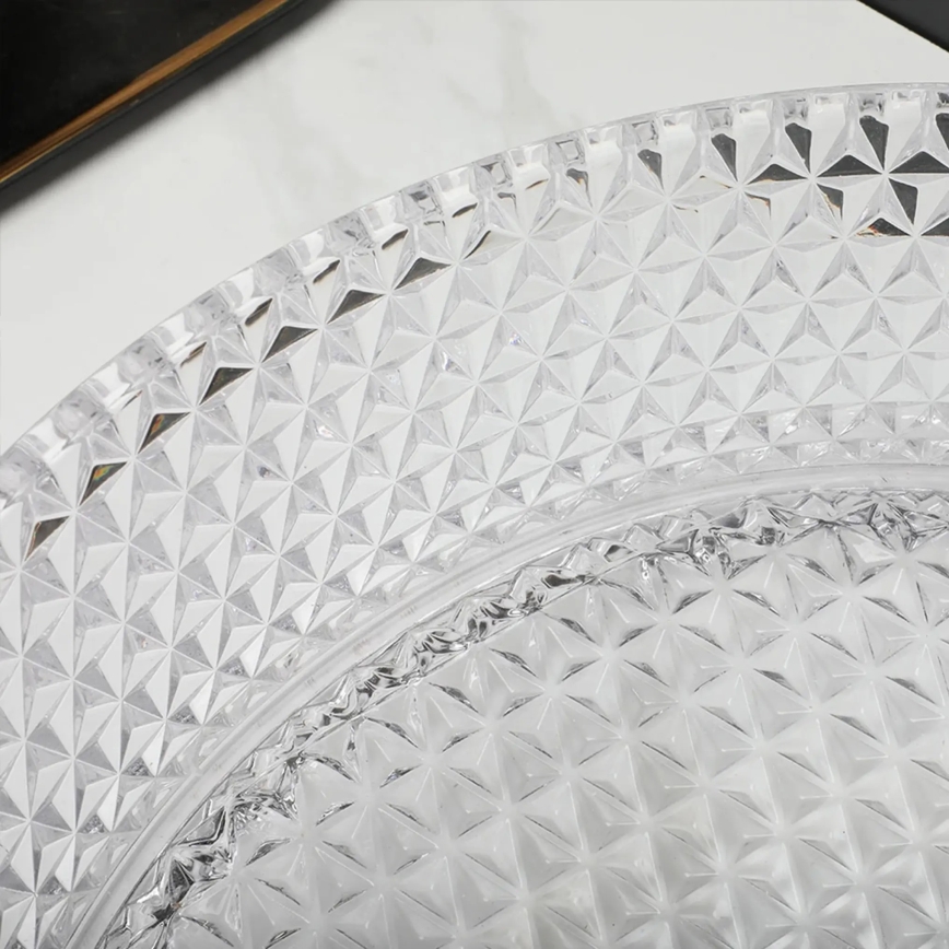 REA-U9670 - CRISTAL 35.5 cm Clear Glass Countertop Basin