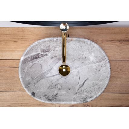 REA-U9888  - Countertop washbasin LARA 35x48.5 cm ceramic/stone effect