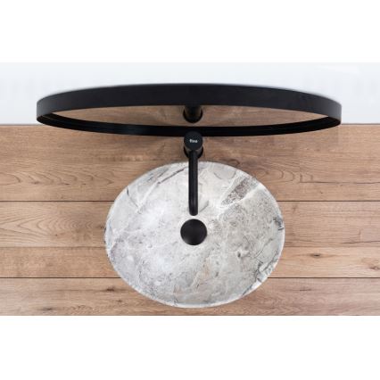 REA-U9908 - Countertop basin SOFIA 34,5x41 cm ceramic/stone effect