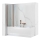 REA-W5696 - AGAT Folding Bathtub Screen 140 x 80 cm, Brushed Copper / Clear
